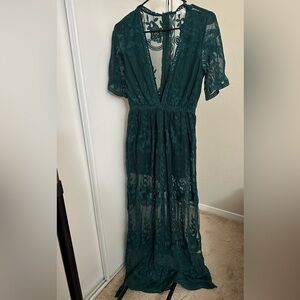 Green rompers/jumpsuits Dress super